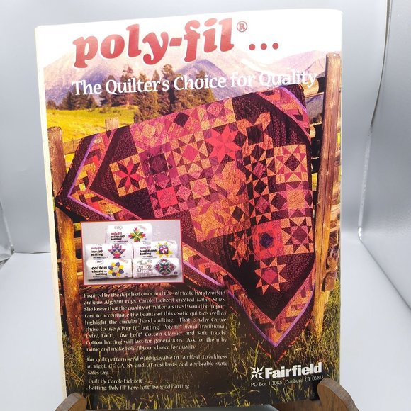 Vintage Craft Patterns, Quilter's Newsletter Magazine, October 1997 No 296 - Picture 2 of 3